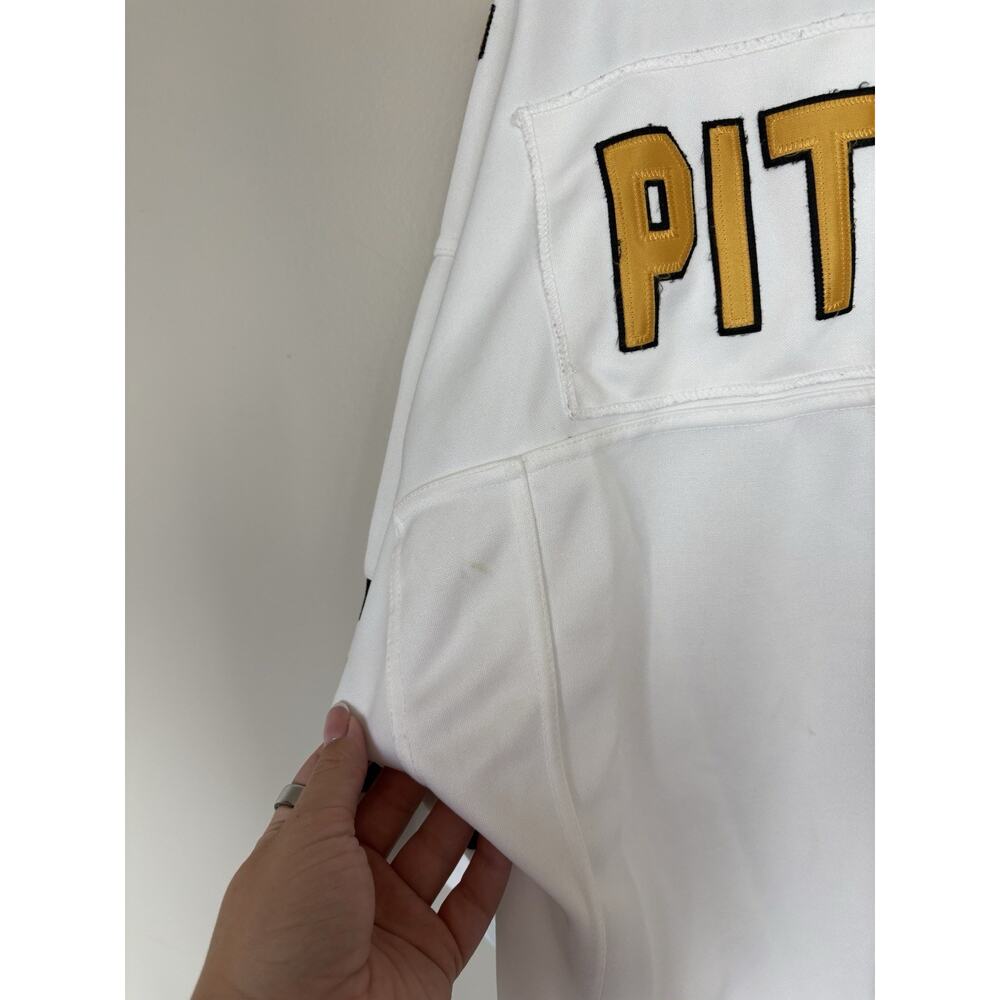 Vintage Y2K Benjamin & Jordan Pittsburgh #7 Football Jersey White Men L Steelers - Picture 7 of 12